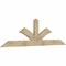 Ekena Millwork Richland Rough Sawn Timber Gable Bracket, Douglas Fir, 96"W x 28"H x 2"D x 6"F, 7/12 Pitch GBW096X28X0206RIC00RDF - alternate 3